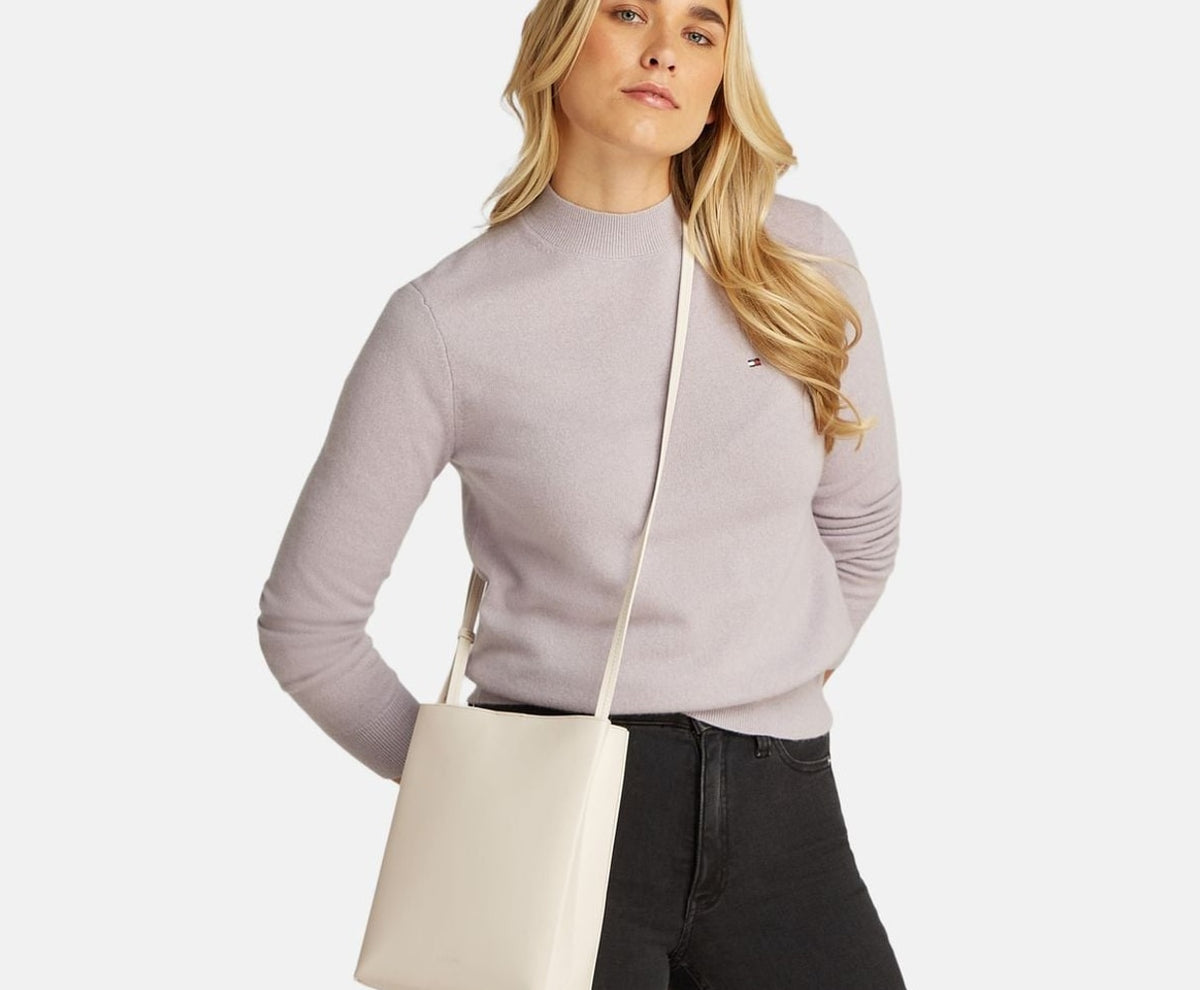 Calvin Klein Leather cross body bag White – torba – fotografija 5 od 5