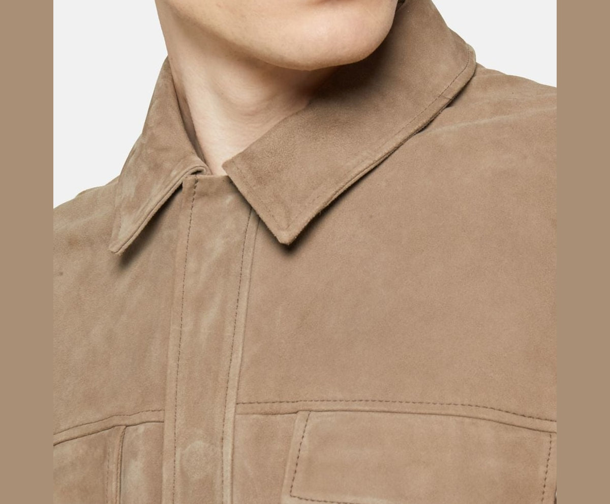 Calvin Klein Leather jacket Light Grey – takki – kuva 3/6