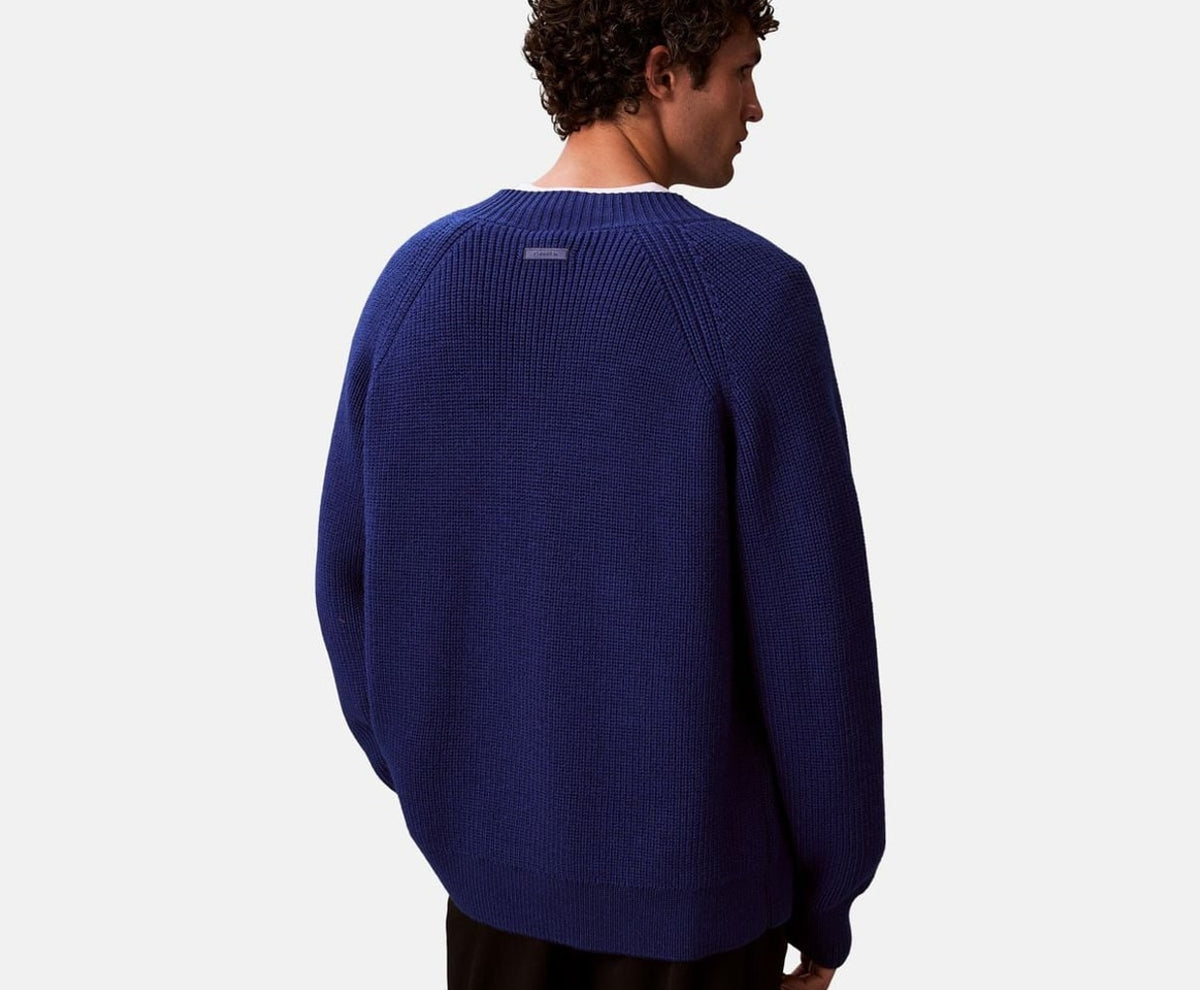 Calvin Klein Wool-blend pullover Blue – суичър – снимка 4 от 5