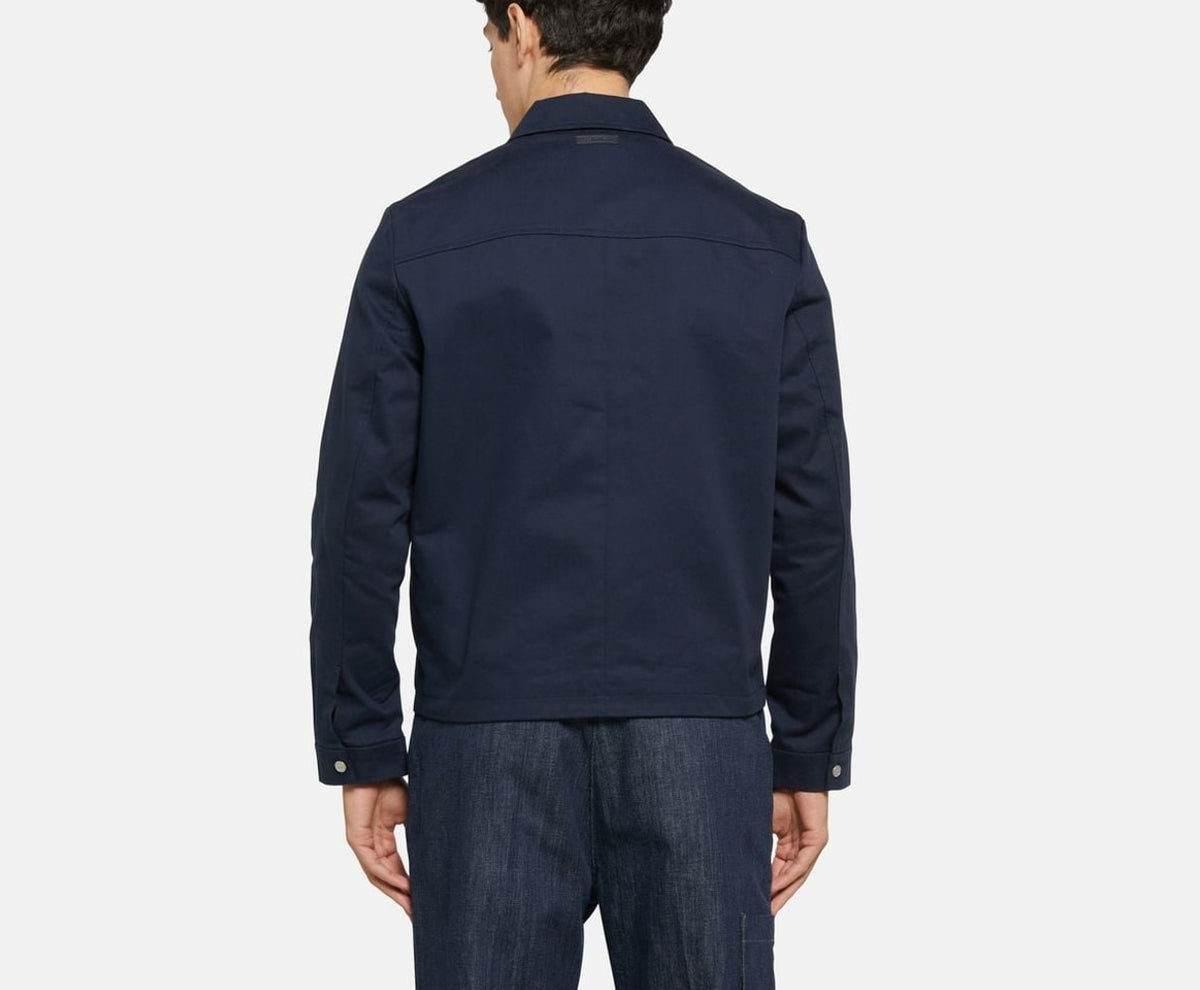 Calvin Klein Shacket Dobby Dark Blue – îmbrăcăminte – fotografia 4 din 6