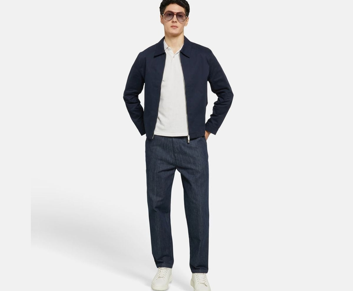 Calvin Klein Shacket Dobby Dark Blue – îmbrăcăminte – fotografia 6 din 6