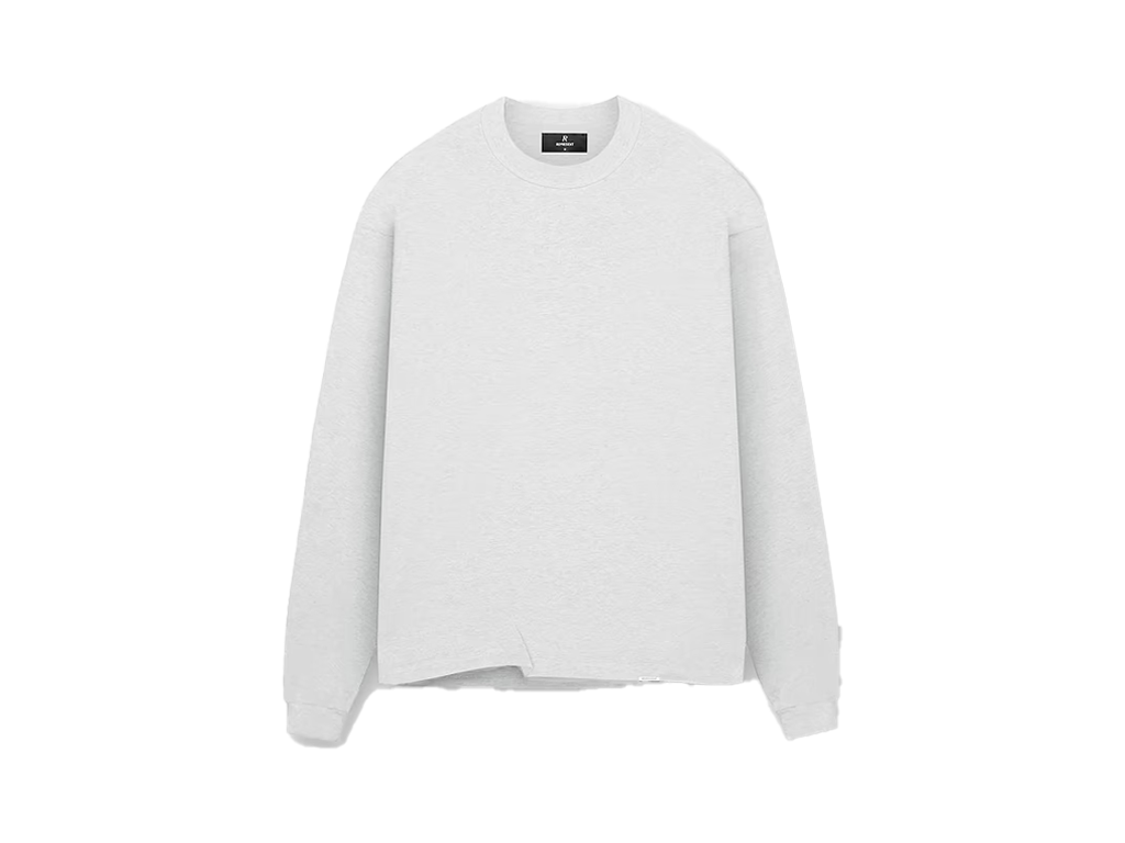 Represent Initial Long Sleeve T-Shirt Ice Grey Marl