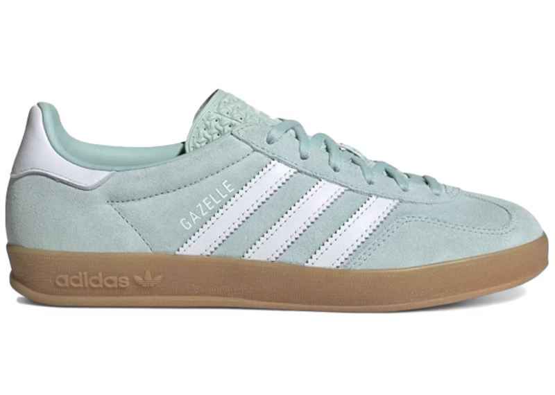 Adidas Gazelle Indoor Ash Green White (Womens)-Adidas-pikastore.cz