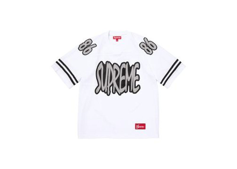 Supreme Reflective Football Jersey White