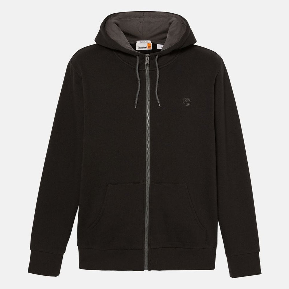 Timberland Hooded sweat jacket Black – huppari, musta