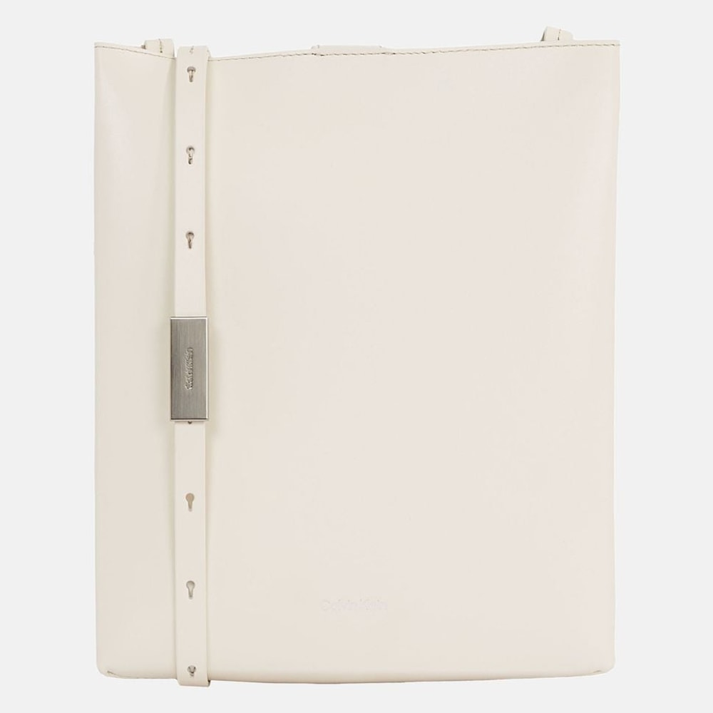 Calvin Klein Leather cross body bag White – torba, bijela