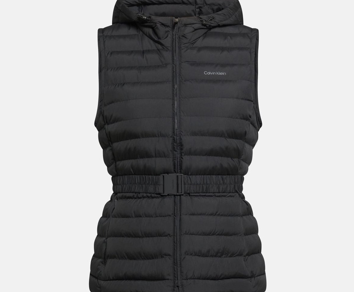 Calvin Klein Quilted gilet Black – vêtements, noir