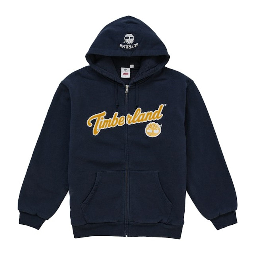 Supreme Timberland Thermal Lined Zip Up Hooded Sweatshirt Navy – hoodie