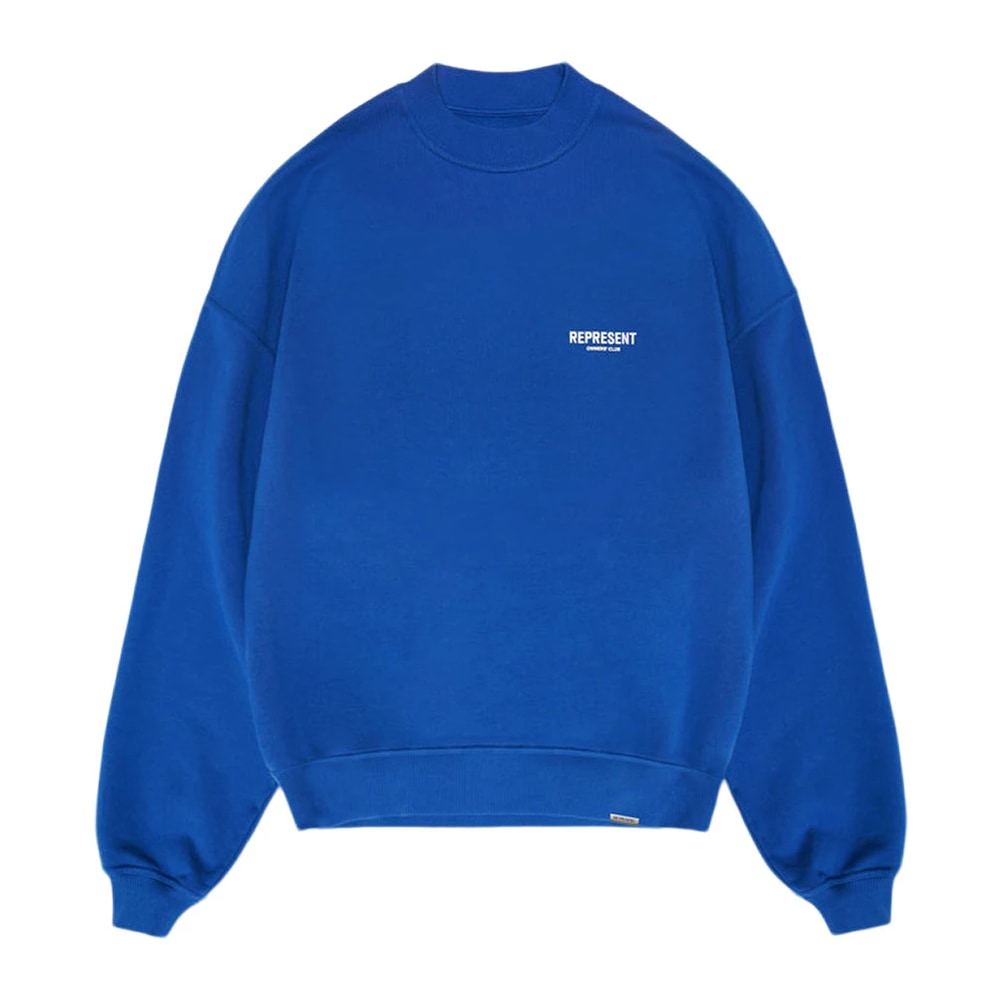 Represent Owner's Club Sweater Cobalt Blue/White