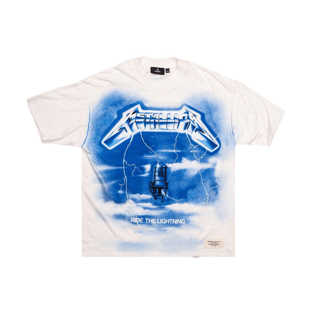 Represent Clo Metallica Ride the Lightning T-Shirt Flat White