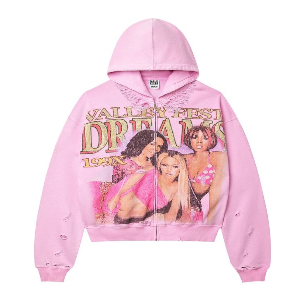 Vale Forever Dreams Zip Up Hoodie Pink – суичър