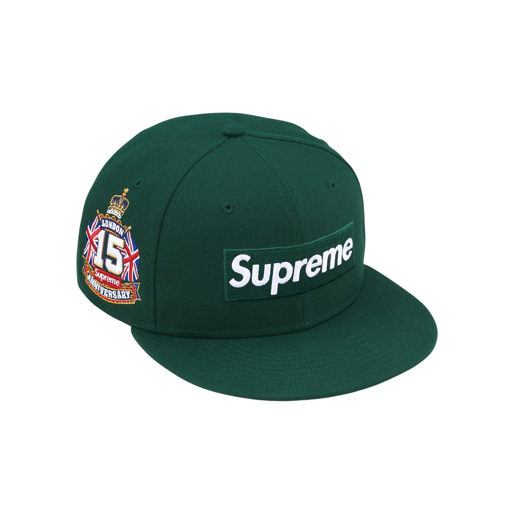 Supreme Shop Box Logo New Era Dark Green London – шапка