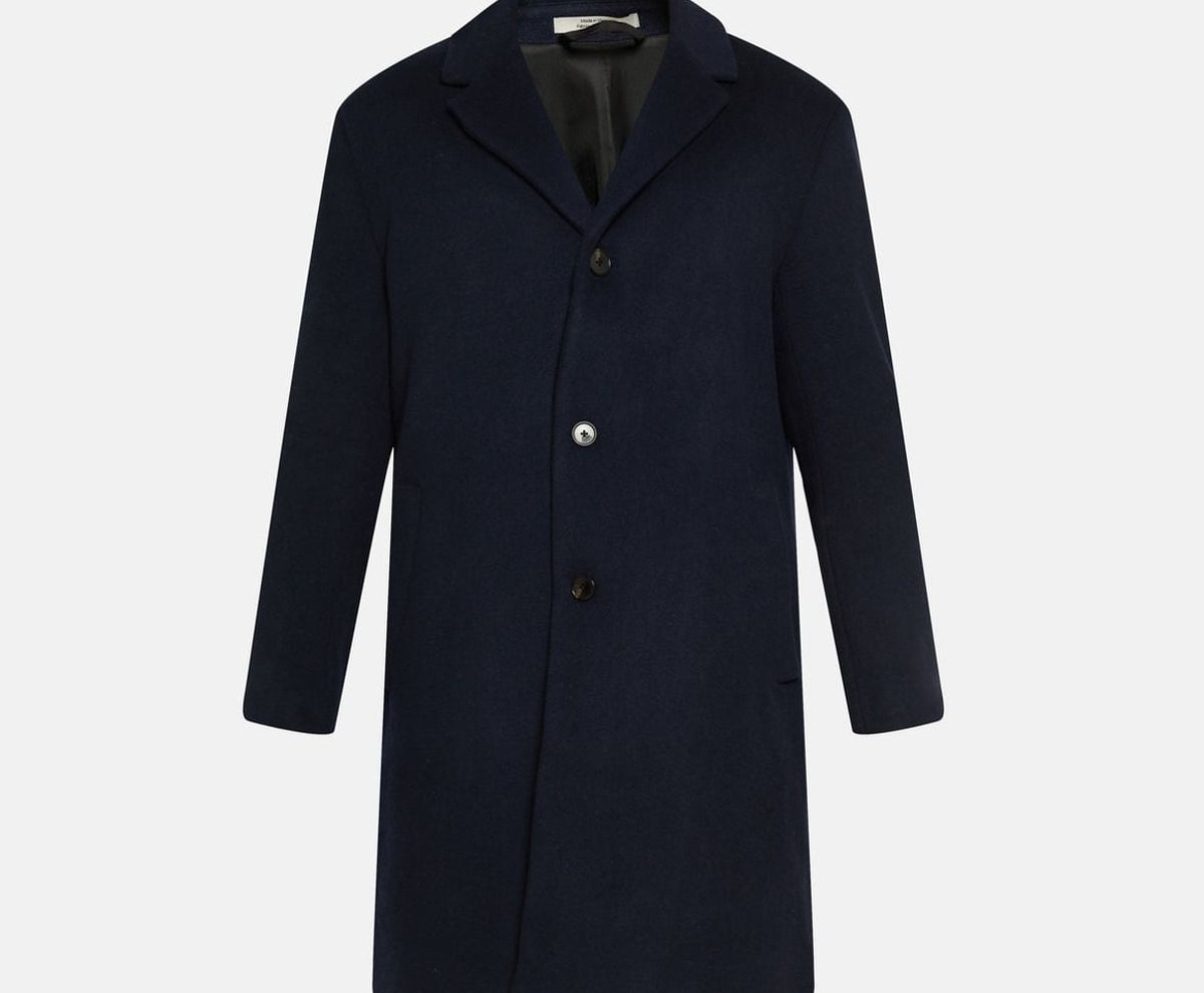 Calvin Klein Wool-blend coat Blue – jas, blauw