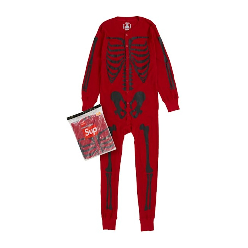 Supreme x Hanes Bones Thermal Union Suit (1 Pack) Red – clothing