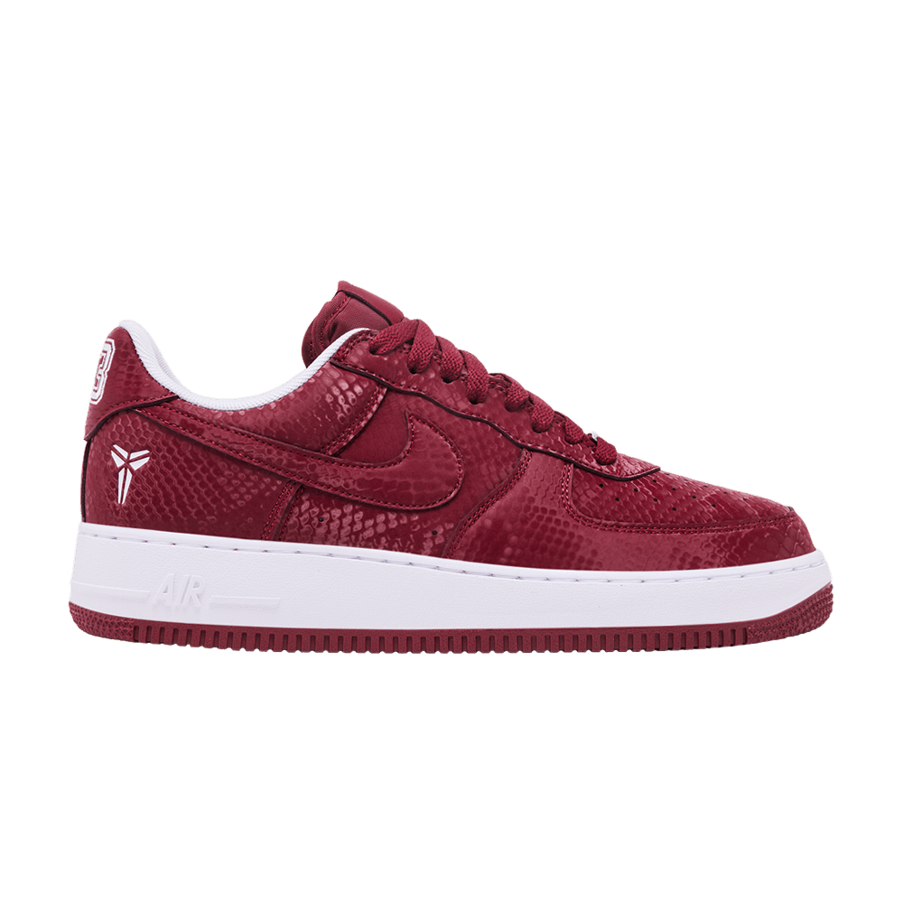 Kobe Bryant x Nike Air Force 1 Low Lower Merion – boty, červená