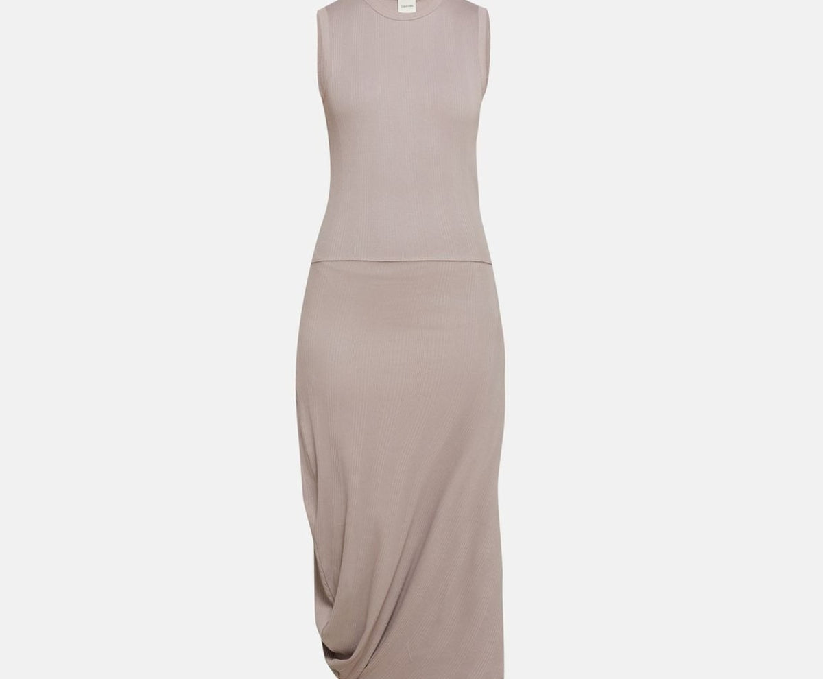 Calvin Klein Midi dress Greige – ropa