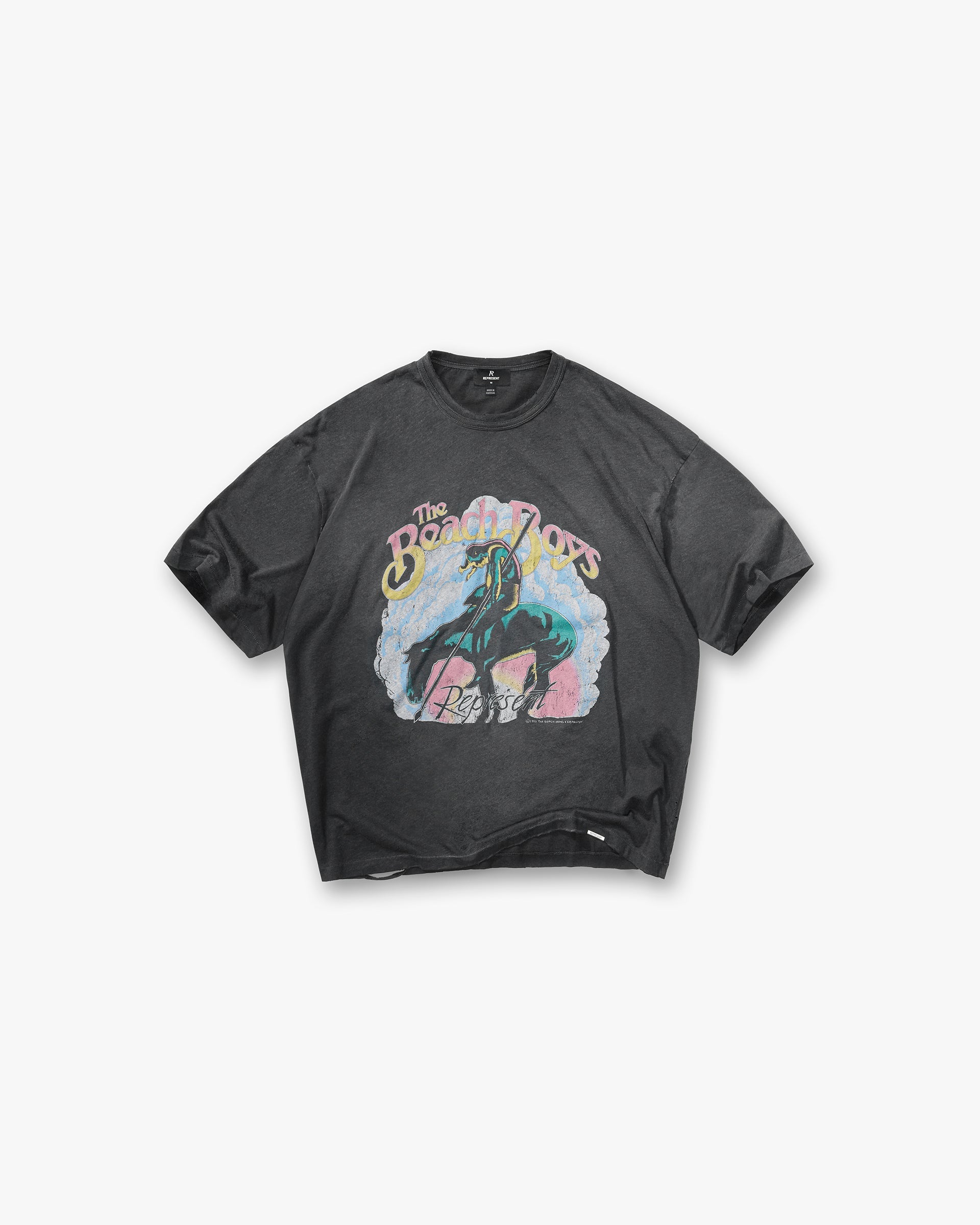 Represent x Beach Boys Endless Summer T-Shirt Stained Black