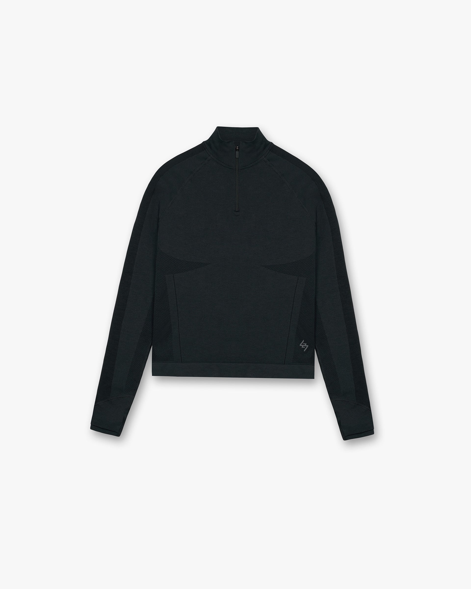 Represent 247 Sculpt Seamless Quarter Zip Jacket Black
