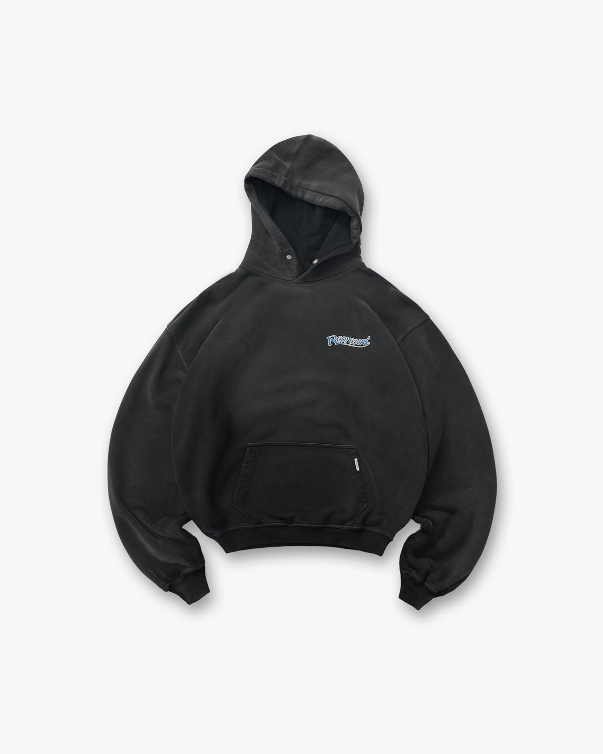 Represent Showcasing Hoodie Stained Black