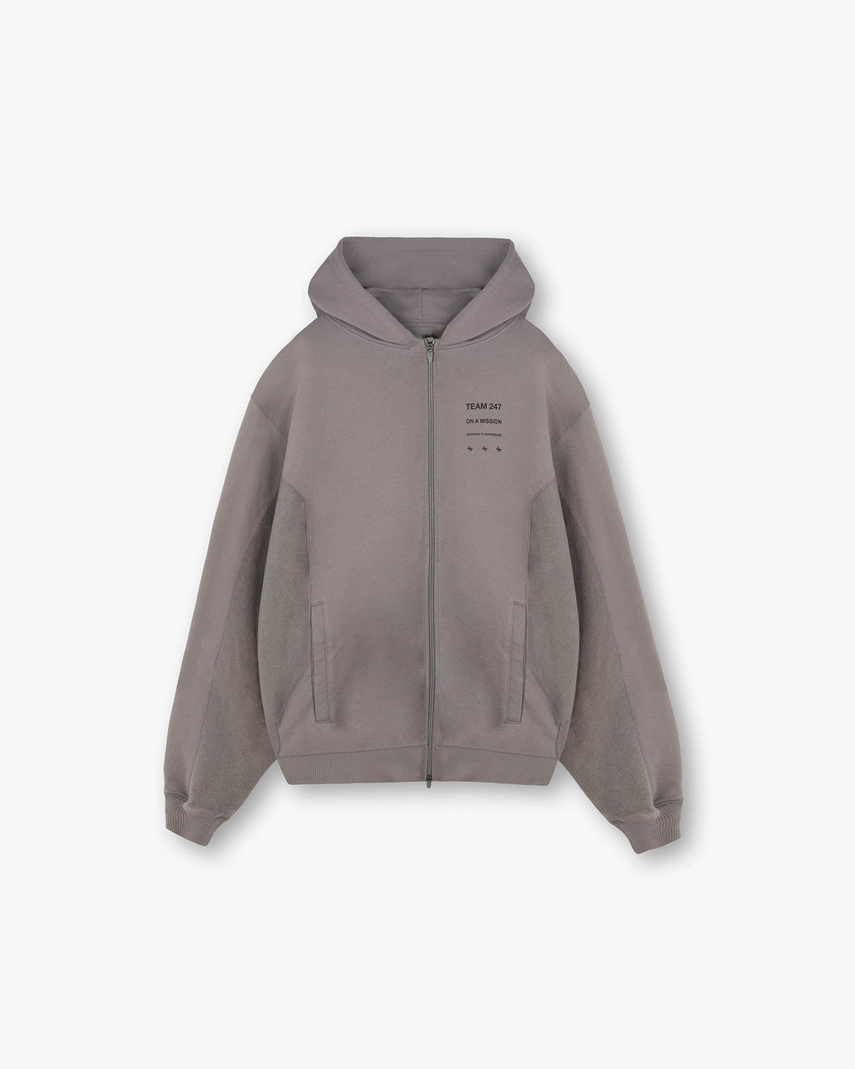 Represent 247 Uprising Zip Hoodie Steel