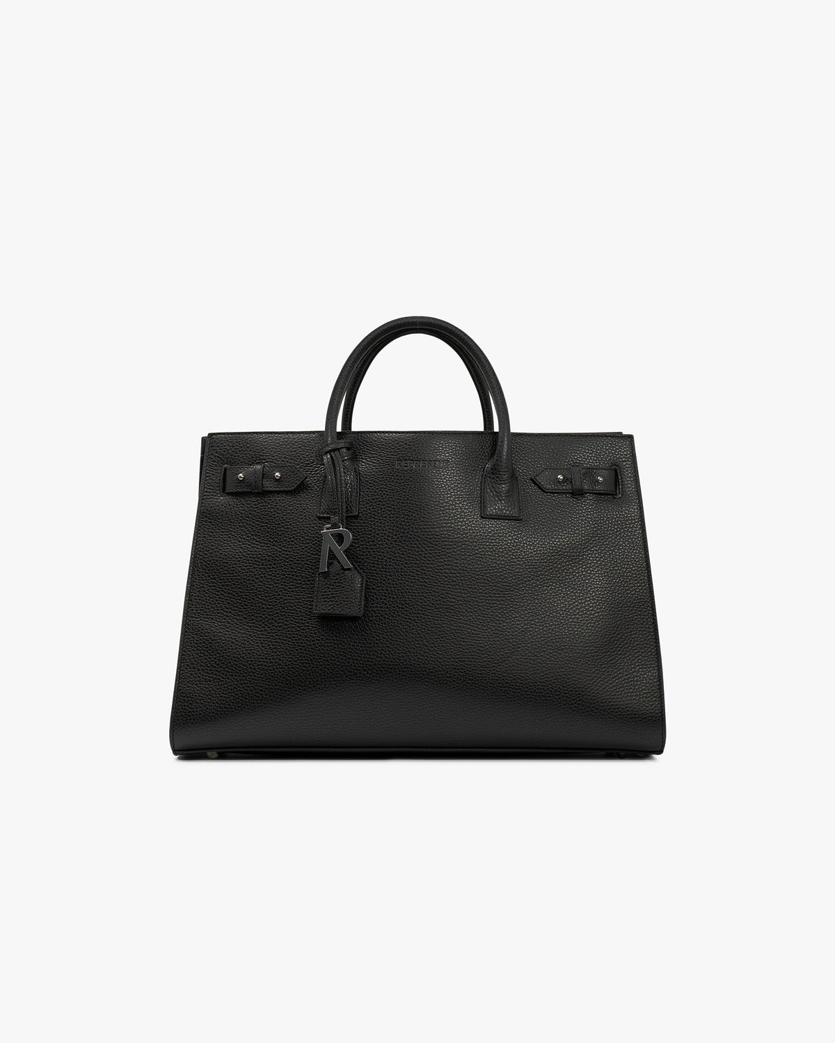 Represent Leather Tote Bag Textured Black