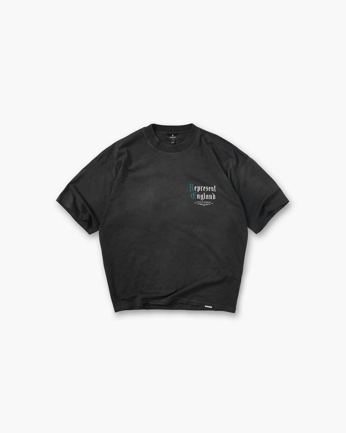 Represent Private Members T-Shirt Stained Black