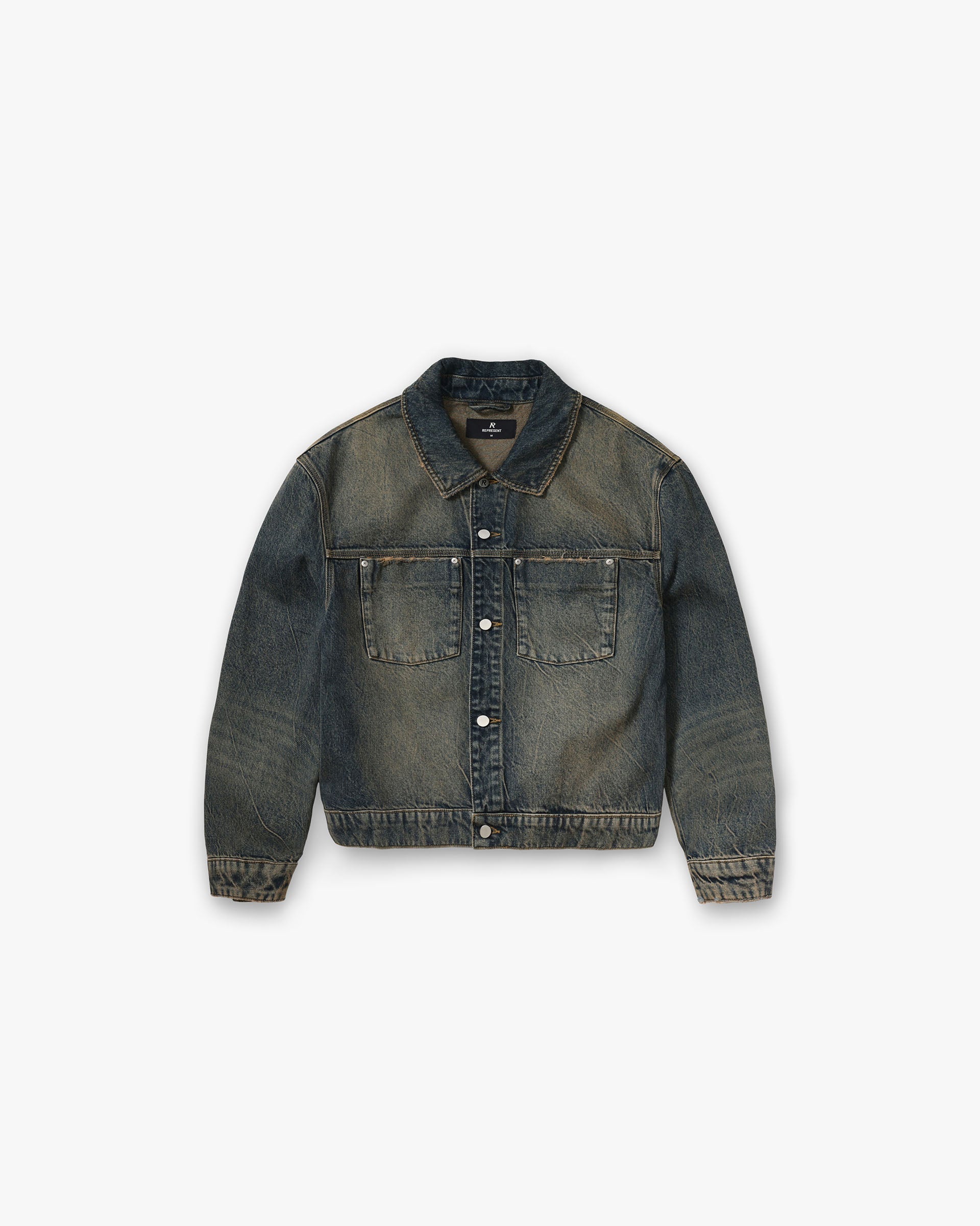 Represent Denim Trucker Blue Cream