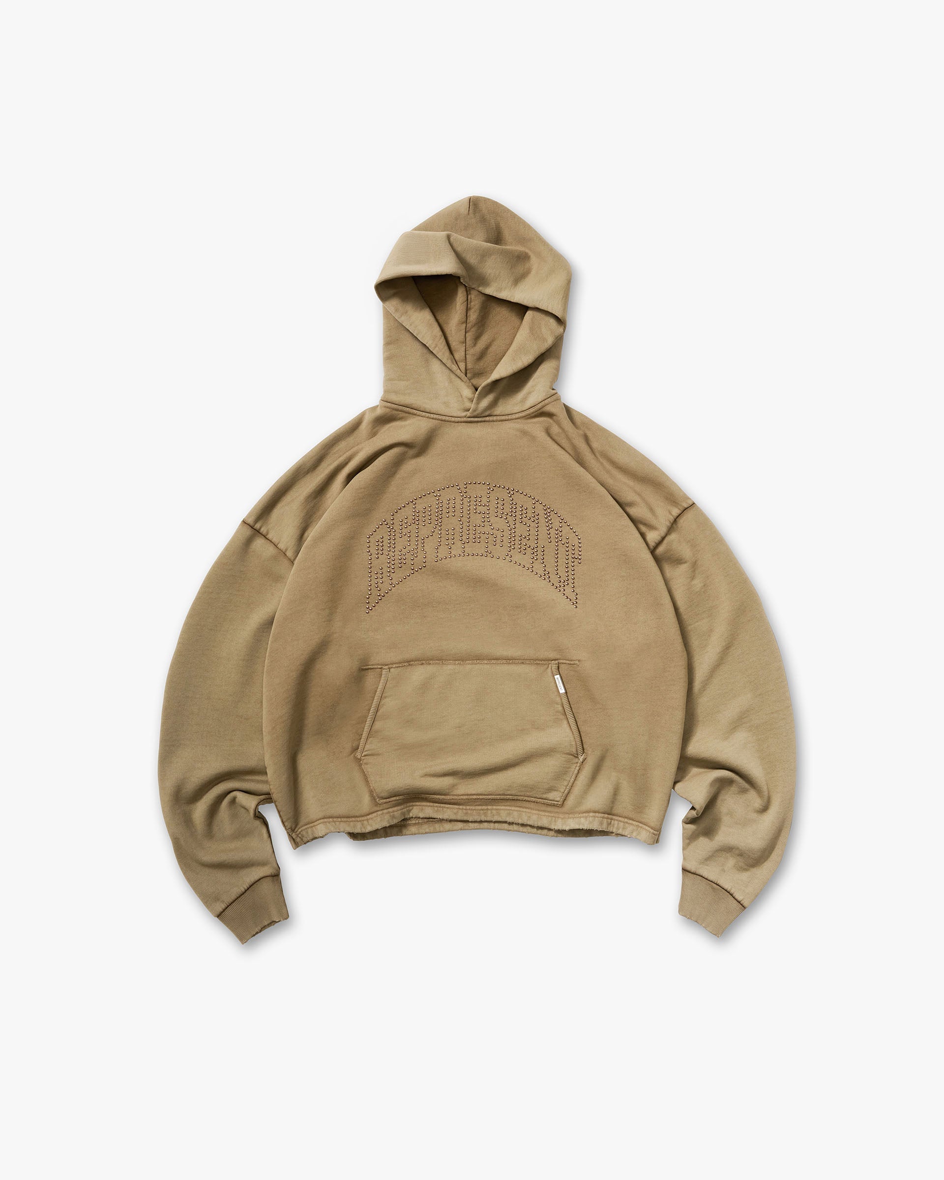 Represent Embellished Hoodie Vintage Khaki