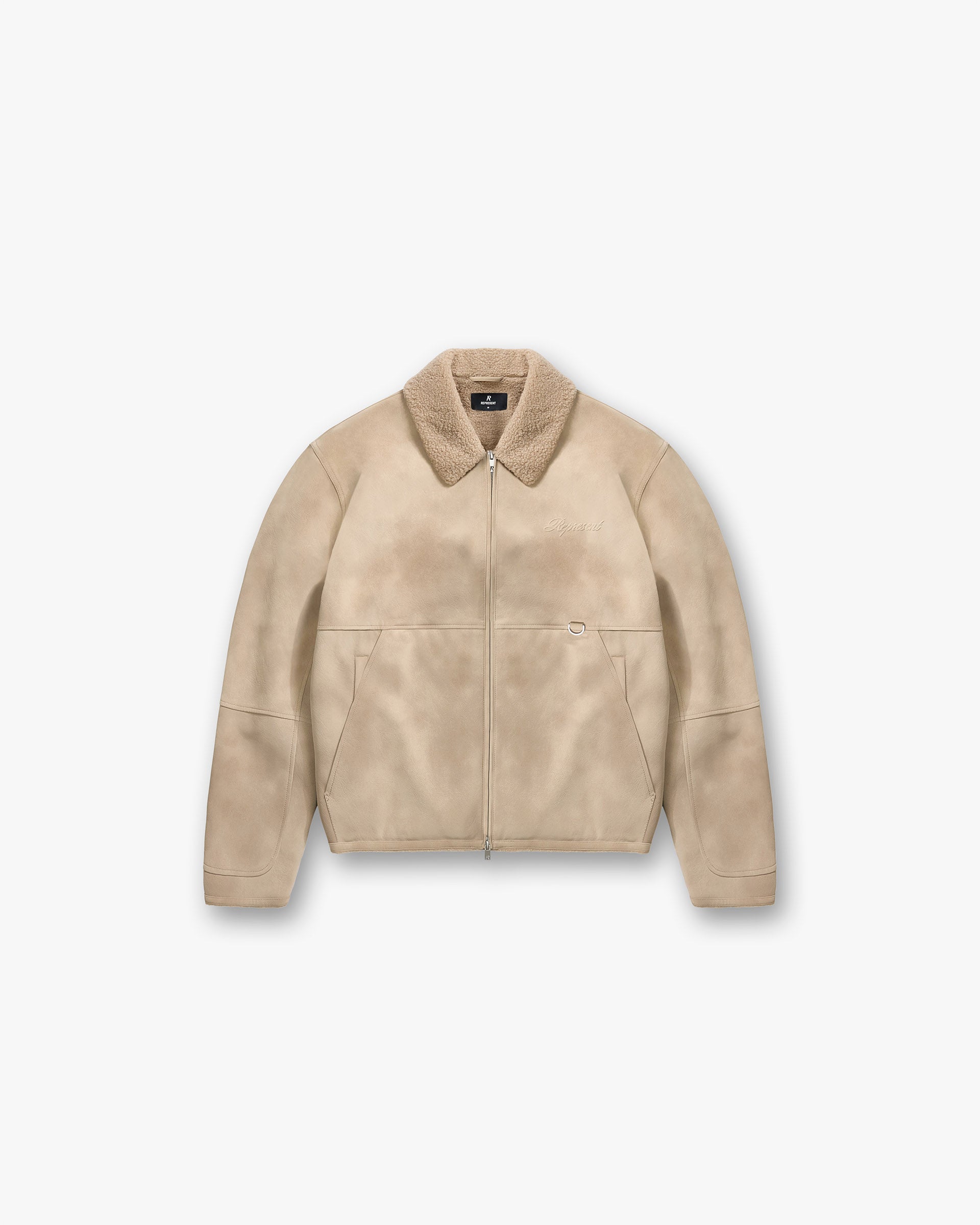 Represent MLM100132-25 Shearling Jacket Cafe