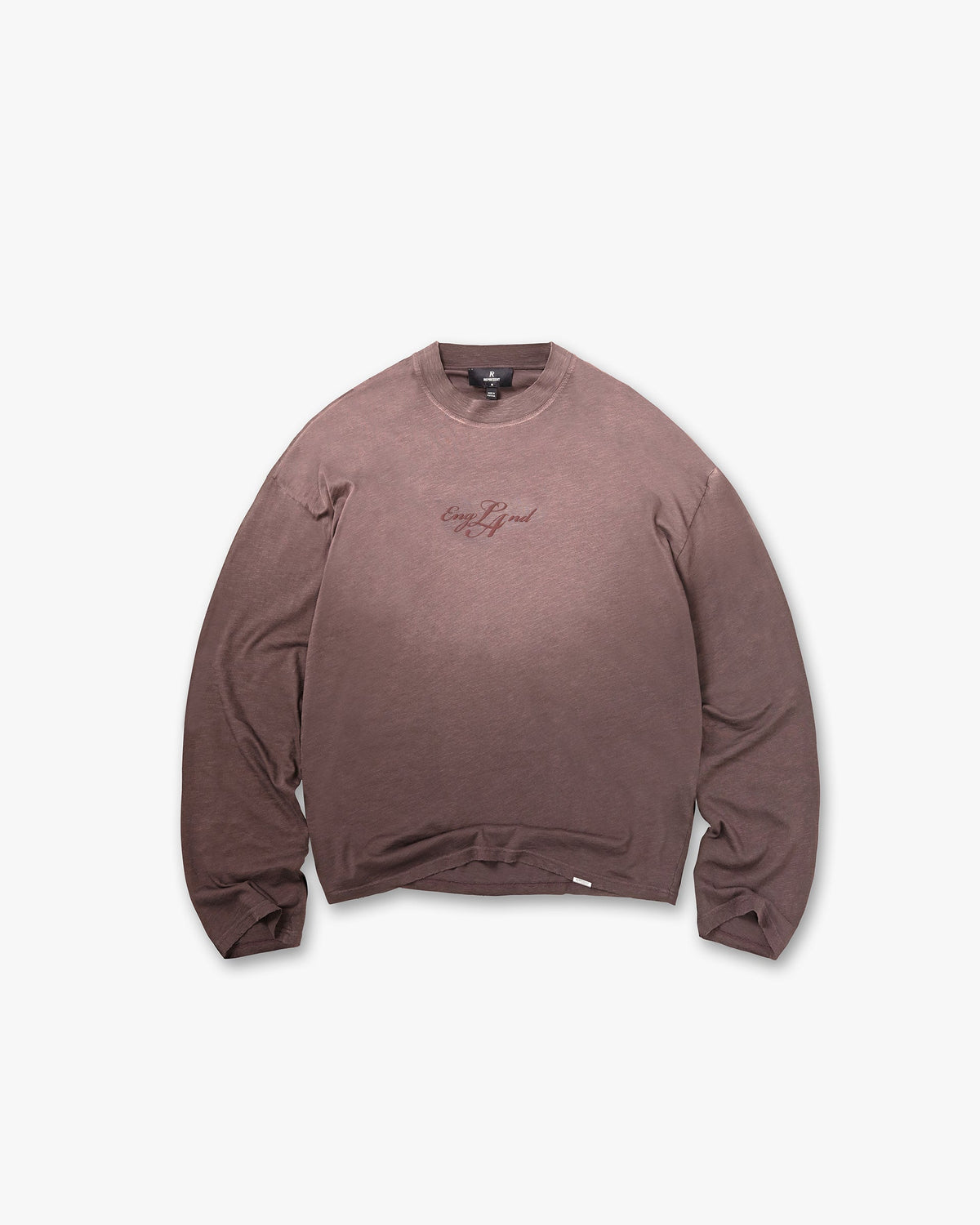 Represent EngLAnd Long Sleeve T-Shirt Washed Brown
