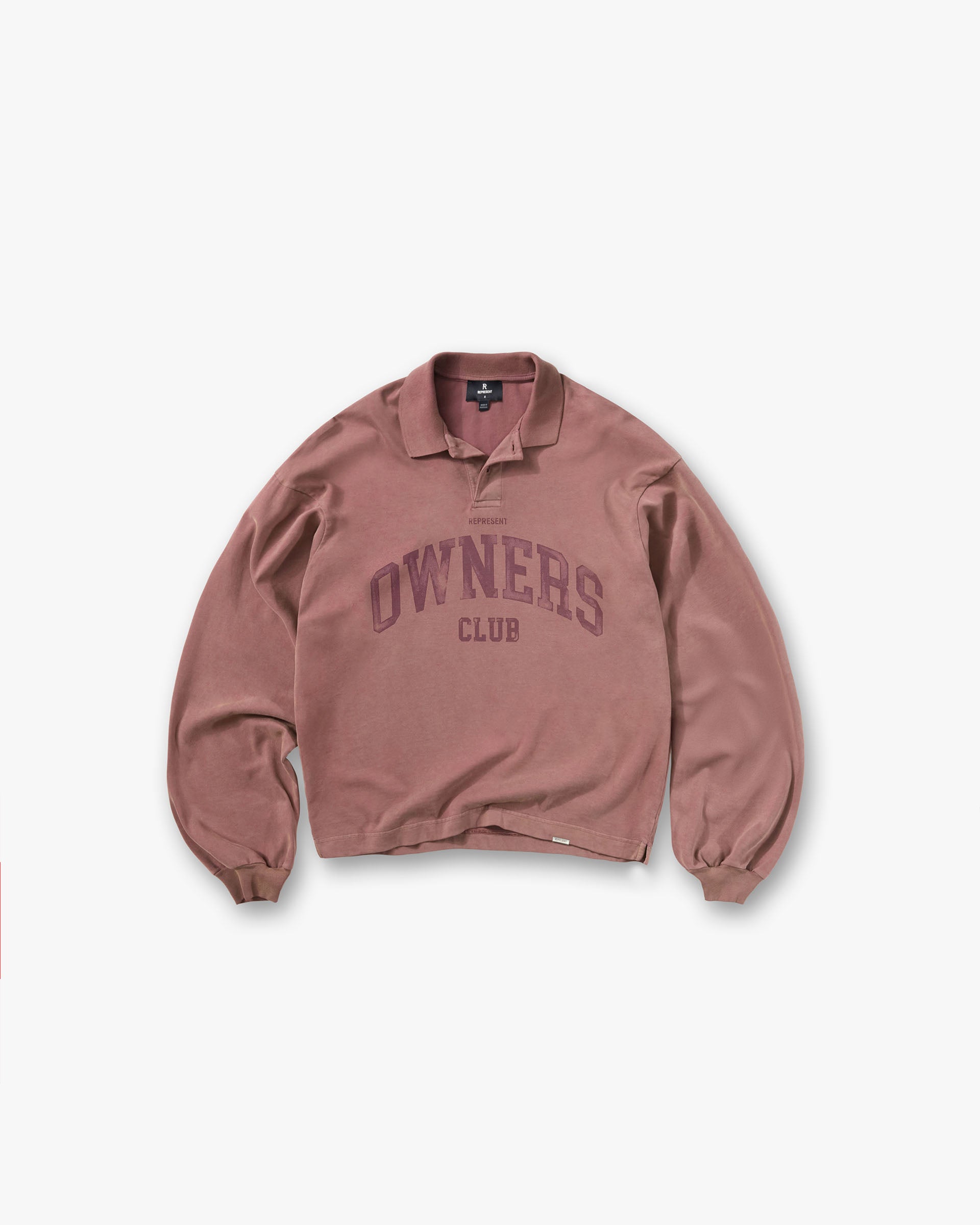 Represent Owners Club Rugby Polo Smoked Rose