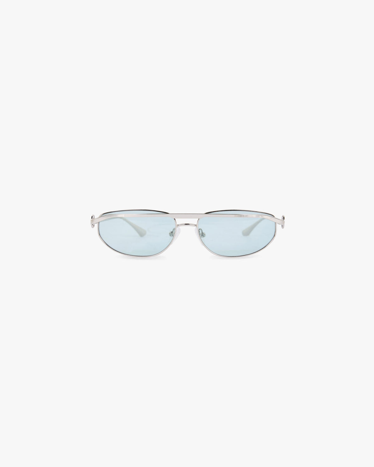 Represent Slim Aviator Sunglasses Silver Matcha