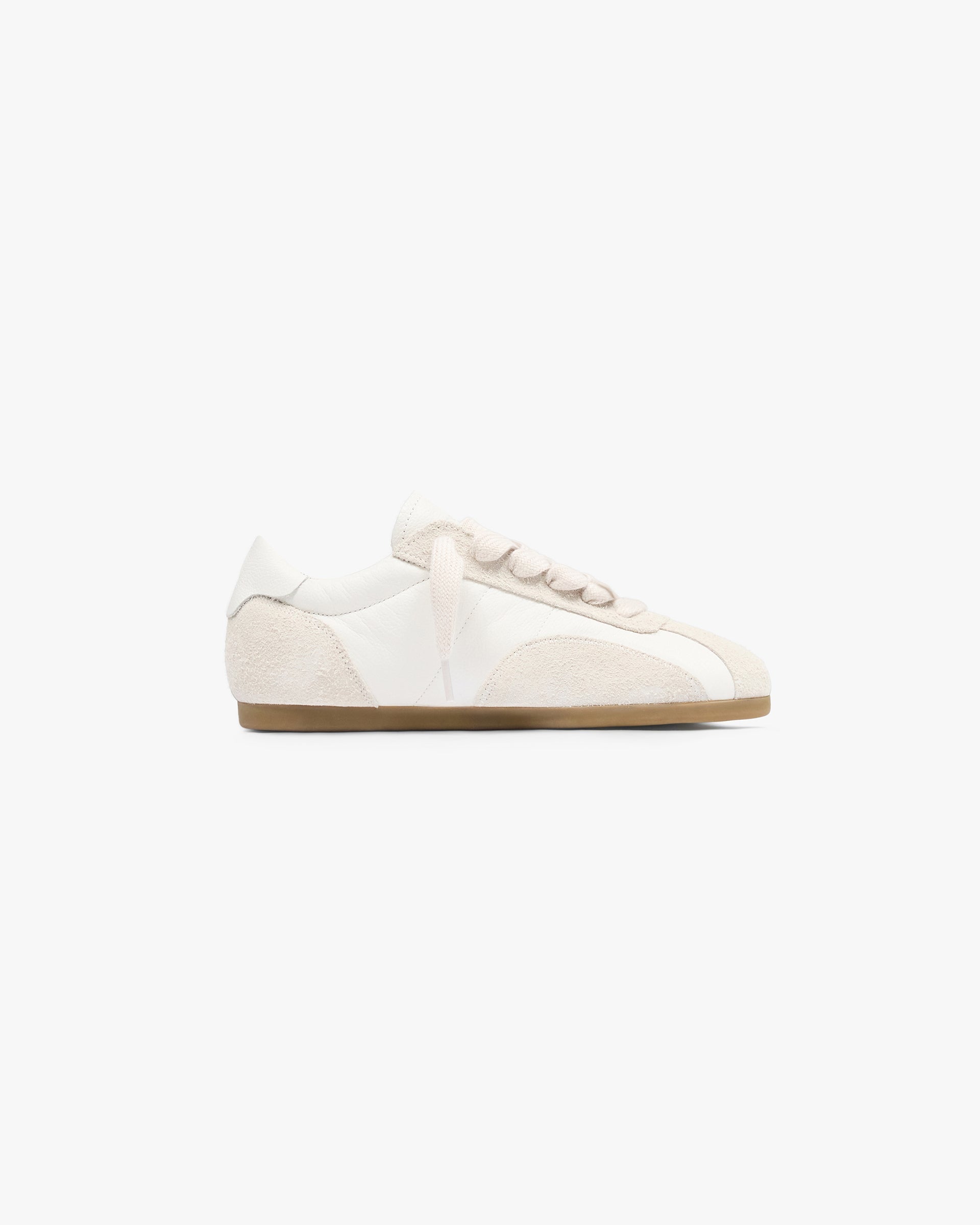 Represent Low-Pro Leather Suede Flat White Grey