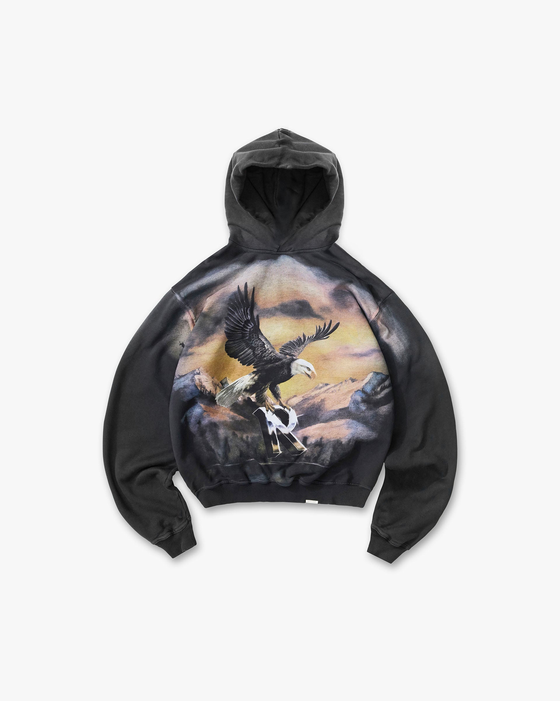 Represent Chrome Flight Hoodie Stained Black