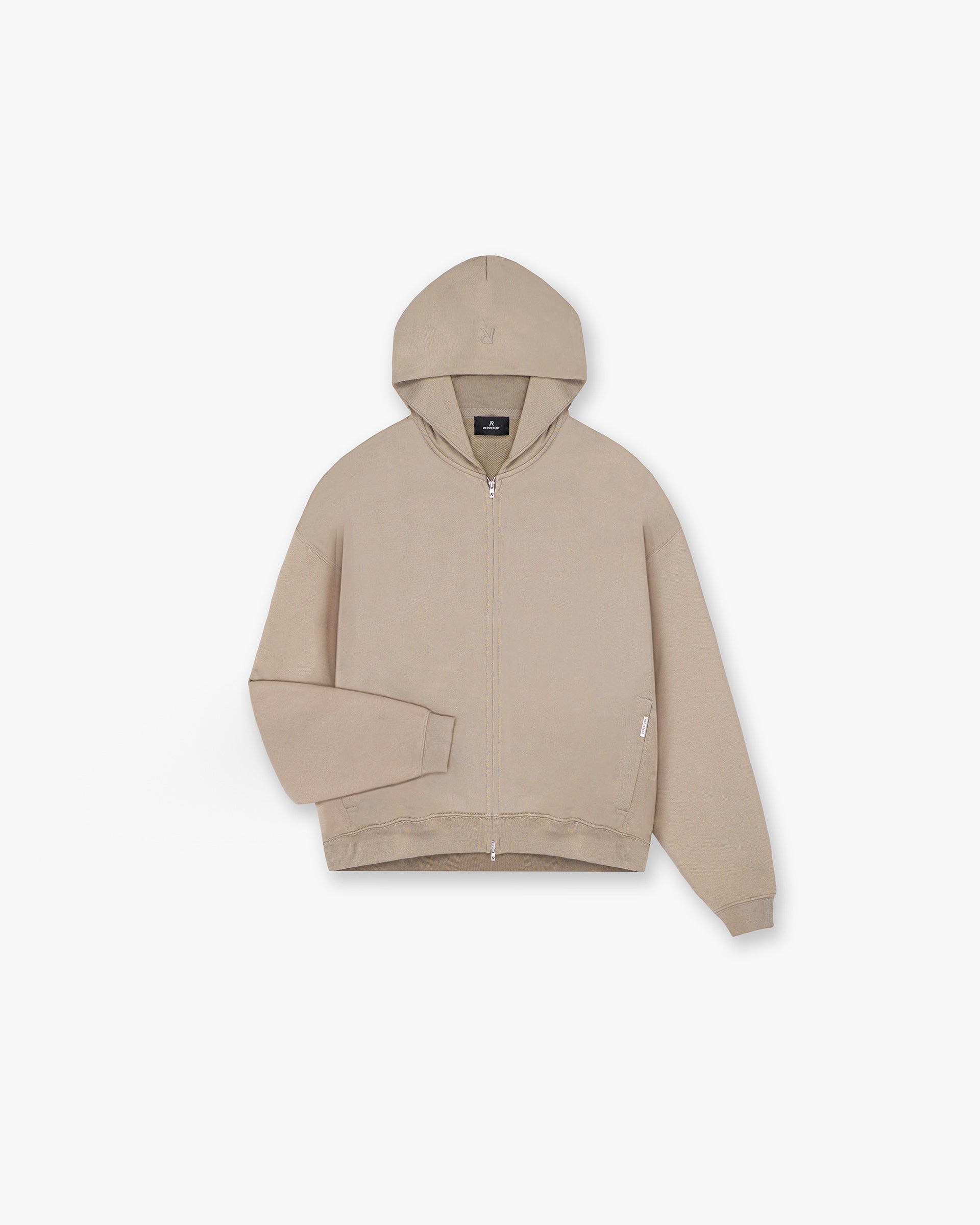 Represent Initial Zip Hoodie Dune