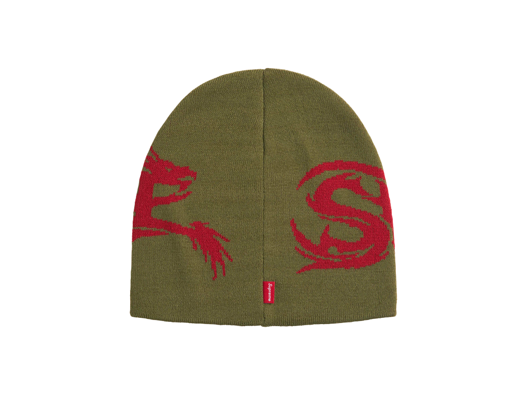 Supreme Dragon Beanie Olive