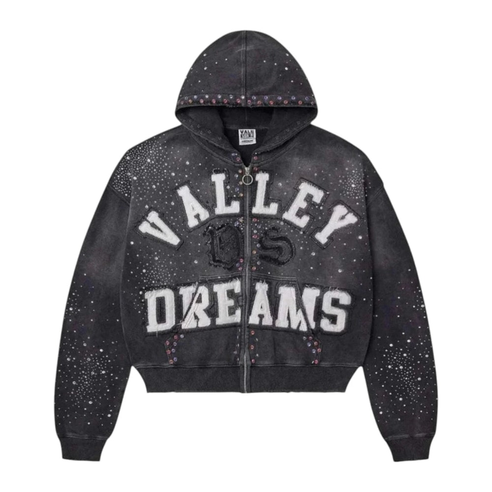 Vale Forever Classico Zip Up Hoodie Black