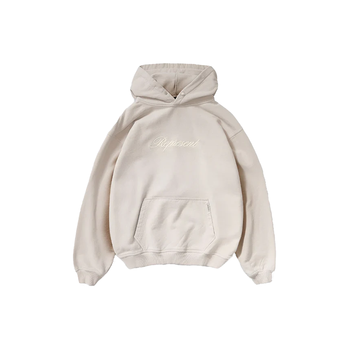 Represent Script Logo Hoodie Concrete-Represent-pikastore.cz
