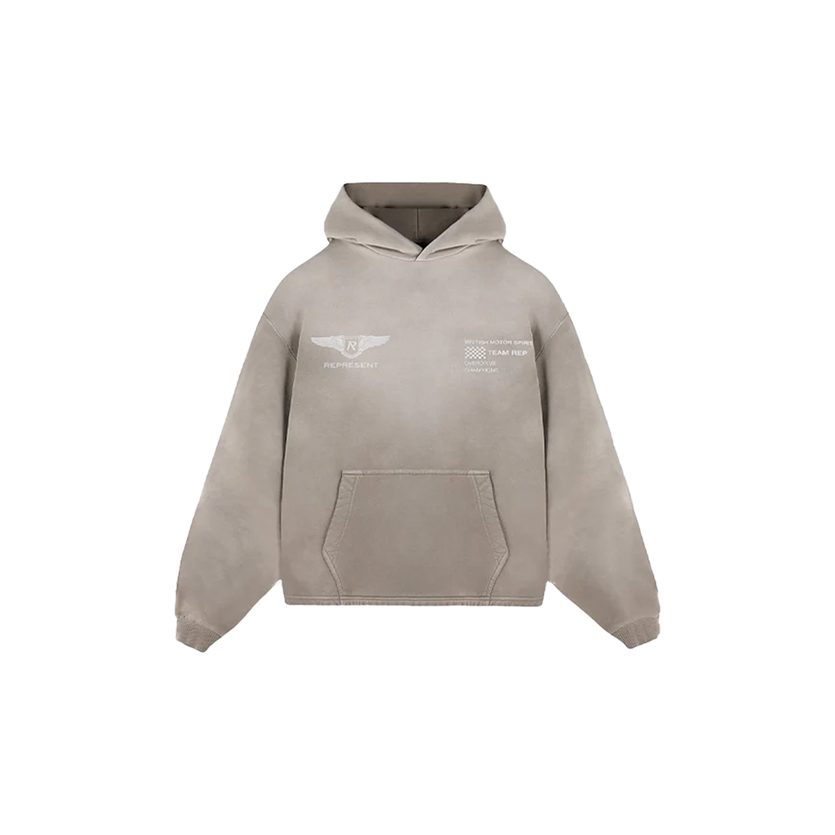 Represent Team Rep Hoodie Dark Taupe-Represent-pikastore.cz