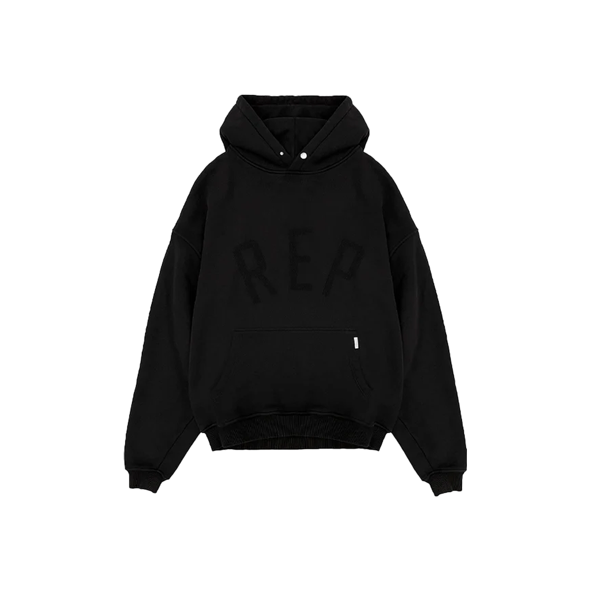 Represent Rep Applique Hoodie Off Black-Represent-pikastore.cz