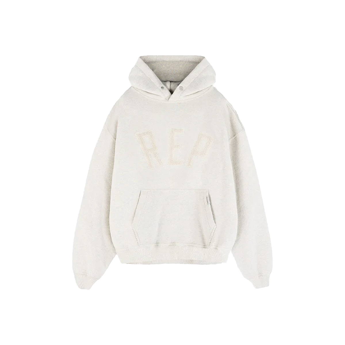 Represent Rep Applique Hoodie Cream Marl-Represent-pikastore.cz