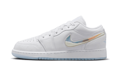 Nike Air Jordan 1 Low SE GS Glitter Swoosh