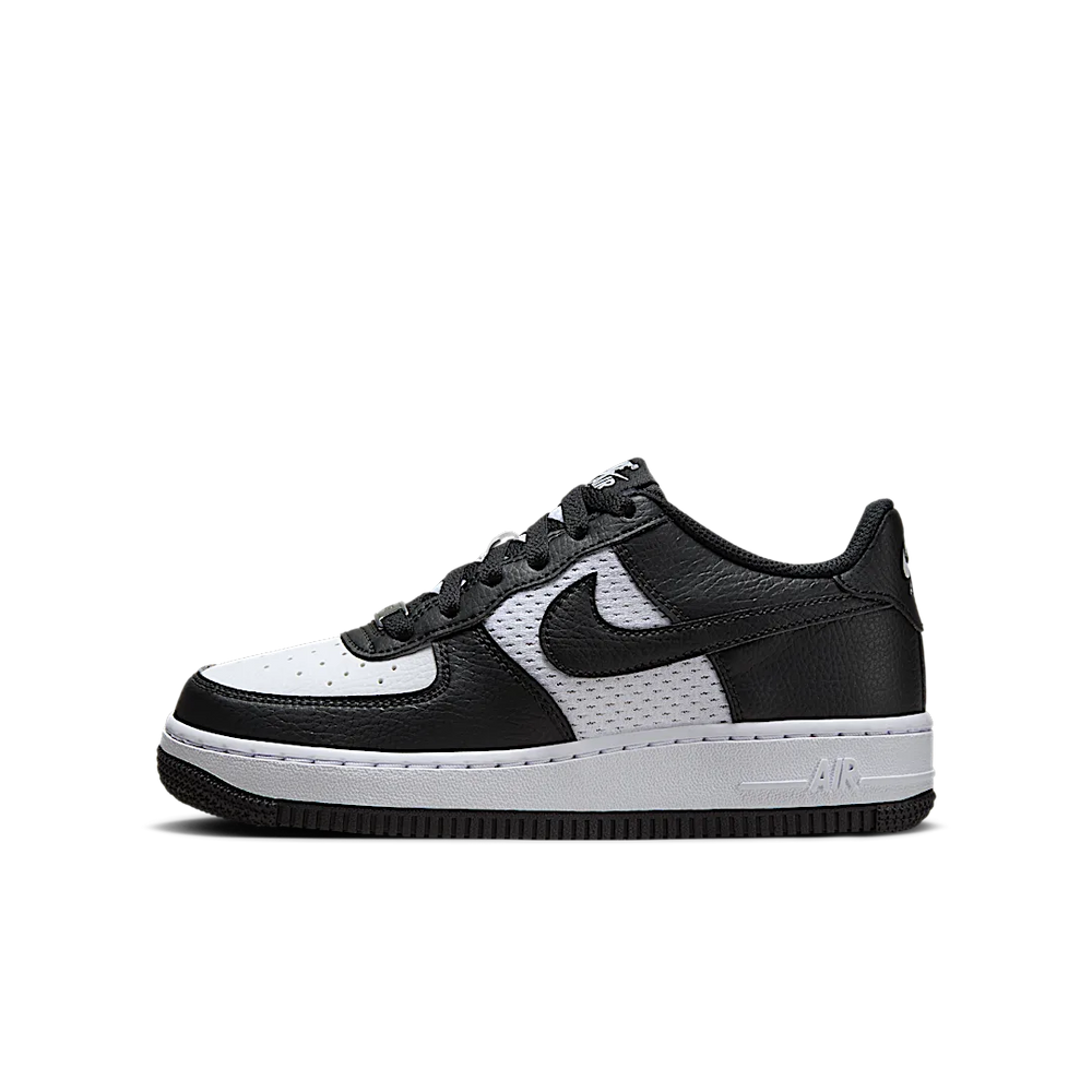 Nike Air Force 1 GS Black White Mesh-Nike-pikastore.cz