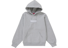 Supreme Box Logo FW24 Hoodie Heather Grey