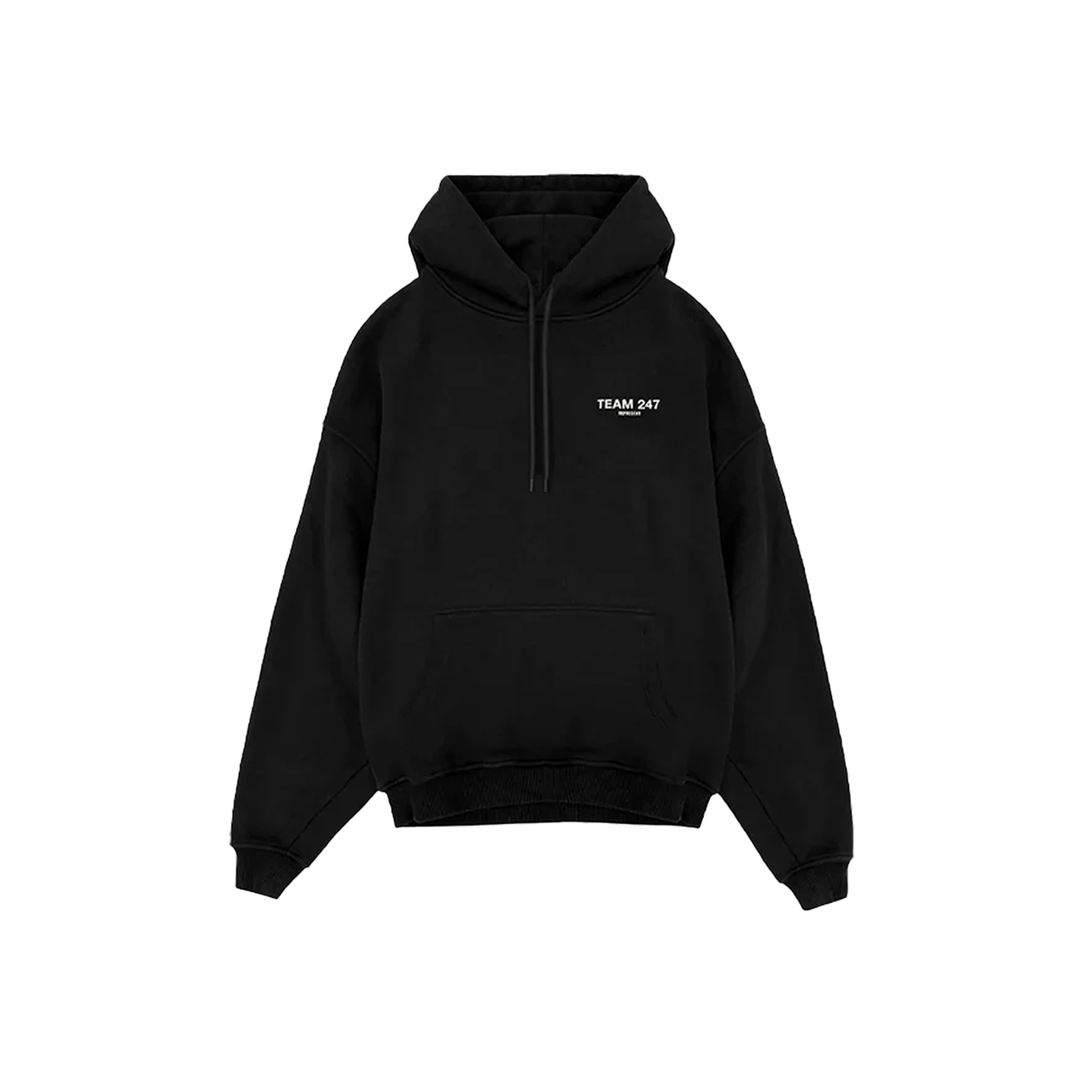 Represent Team 247 Oversized Hoodie Black