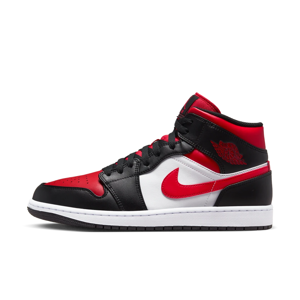 Nike Air Jordan 1 Mid White Black Red (2022)-sneakers-Air Jordan-pikastore.cz