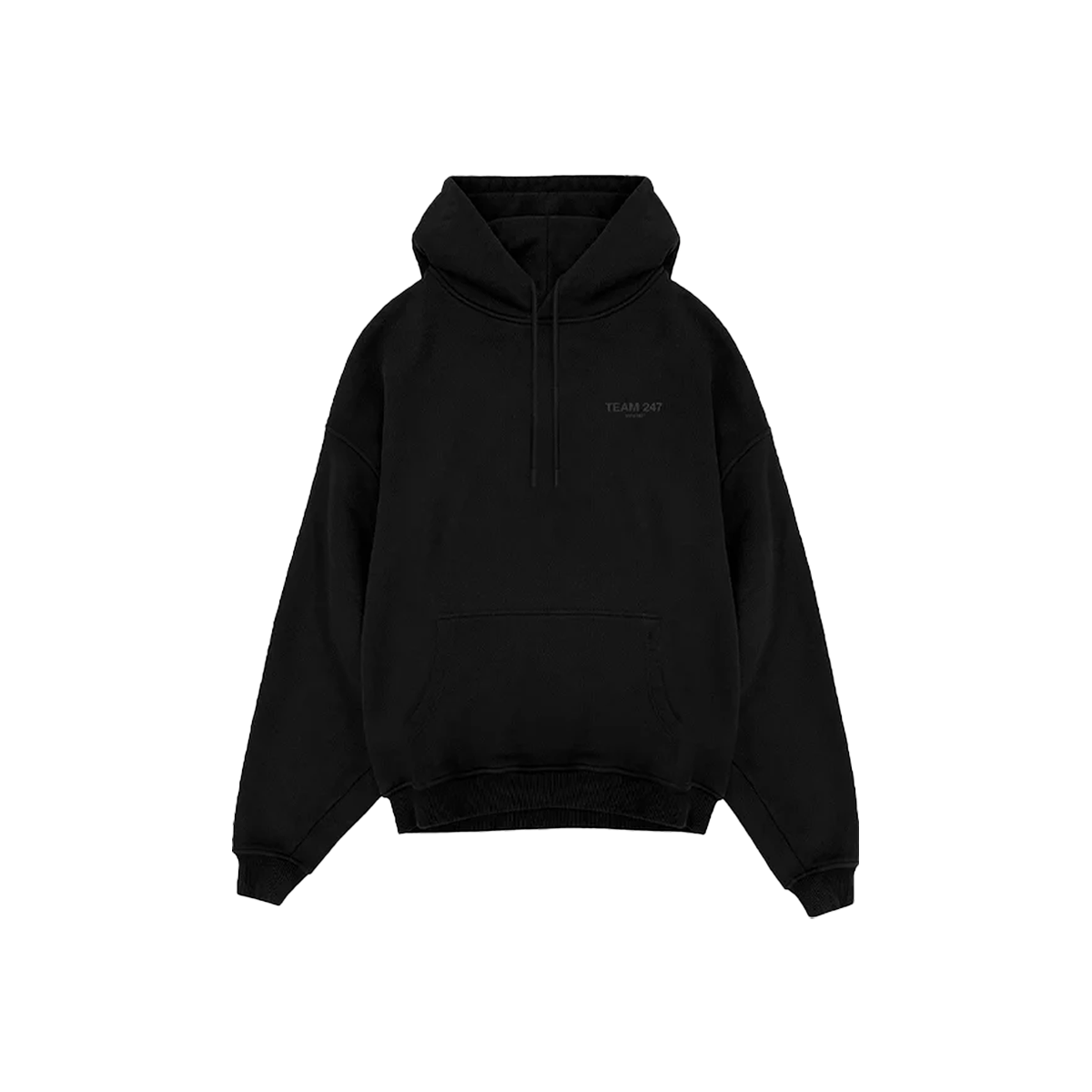 Represent Team 247 Oversized Hoodie Matte Black-Represent-pikastore.cz