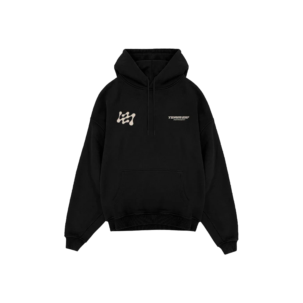 Represent 247 Future Terrains Oversized Hoodie Black