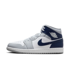 Nike Air Jordan 1 Mid GS Wolf Grey Midnight Navy-Air Jordan-pikastore.cz