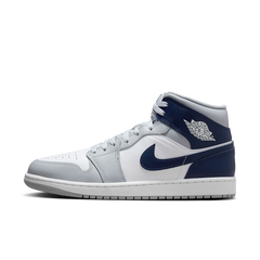 Nike Air Jordan 1 Mid GS Wolf Gray Midnight Navy